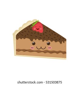 delicious Cake dessert icon vector illustration graphic design