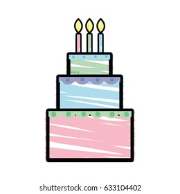 delicious cake happy birthday celebration