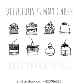 delicious cake. isolated on white background