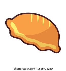 delicious cake on white background vector illustration design