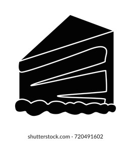 delicious cake portion icon
