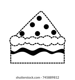delicious cake portion icon