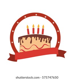 delicious cake sweet icon