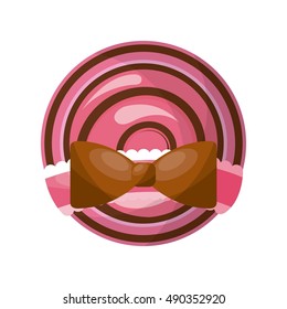 delicious cake sweet icon vector illustration design