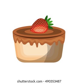 delicious cake sweet icon vector illustration design