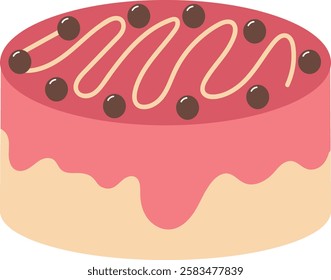 Delicious Cake: Sweet Treat Vector Illustration