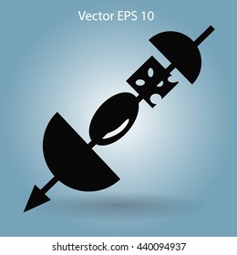 Delicious canap's in the world vector icon