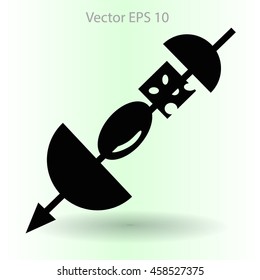Delicious canaps in the world vector icon