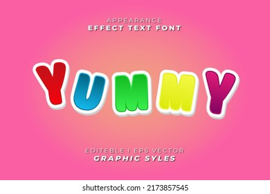 Delicious Candy 3d Editable Text Effect