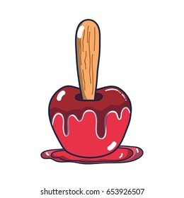 delicious candy apple fruit snack