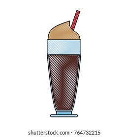 Delicious capuccino cup