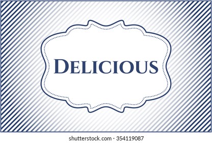 Delicious card or poster