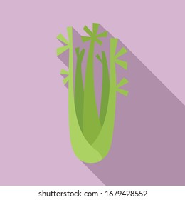 Köstliches Sellerie-Symbol. Flache Illustration von leckeren Sellerie-Vektorillustration-Icon für Webdesign