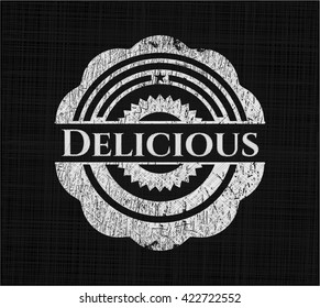 Delicious chalk emblem