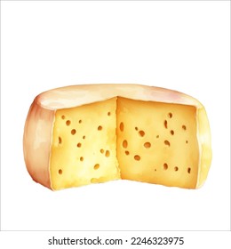 Delicious Cheese Block Isolated