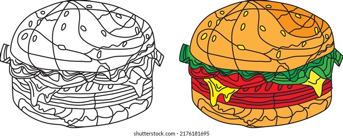 
Delicious Cheese Burger is easy to eat
