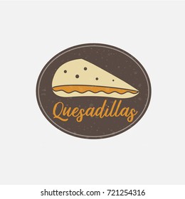 Delicious Cheese Filling Tortilla Logo Illustration
