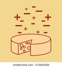 delicious cheese isolated icon