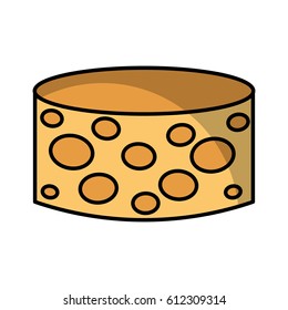 delicious cheese isolated icon