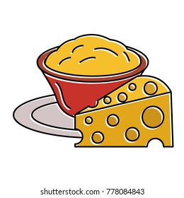 delicious cheese with sauce