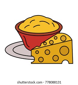 delicious cheese with sauce