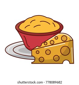 delicious cheese with sauce