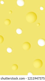 delicious cheese slice with holes vector illustration EPS10