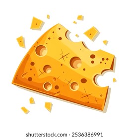 Deliciosa Ilustración vectorial de textura de queso