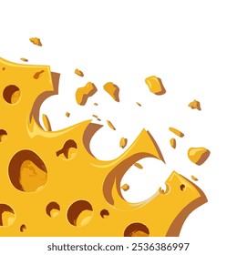 Delicious cheese texture vector illustration