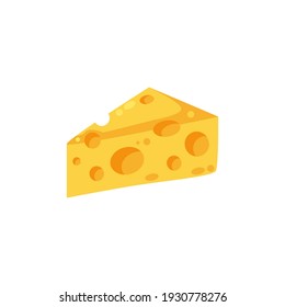 Delicious cheese vector illustration, cheese flat icon