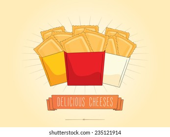 Delicious cheeses