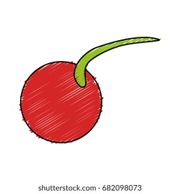 delicious cherry fruit icon