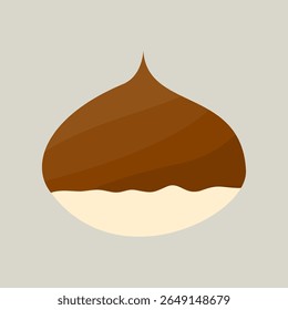 Delicious chestnut illustration with autumn vibes