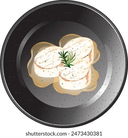 Delicious chicken breast with creamy sauce