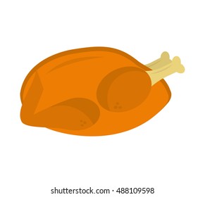 delicious chicken broast icon vector illustration design