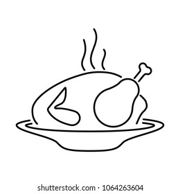 delicious chicken cook icon