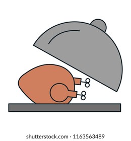 delicious chicken meat in tray