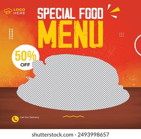 Delicious chicken platter social media post design ,this weekend fried chicken post design dish design, Fast food social media post design vector. Vintage style restaurant signboard with crispy 