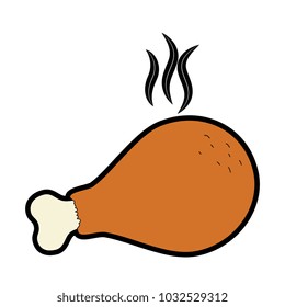 delicious chicken thigh icon