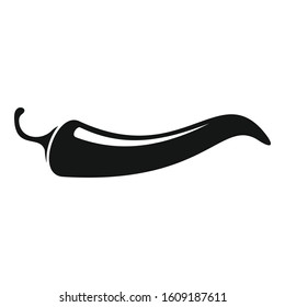 Delicious chili pepper icon. Simple illustration of delicious chili pepper vector icon for web design isolated on white background