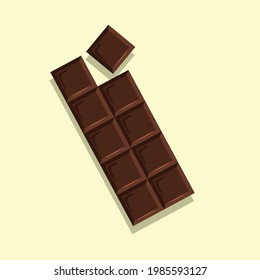 delicious choclate bar vector design