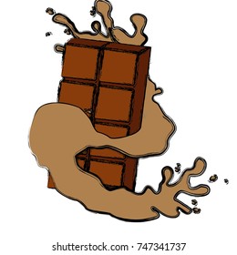 Delicious chocolate bar