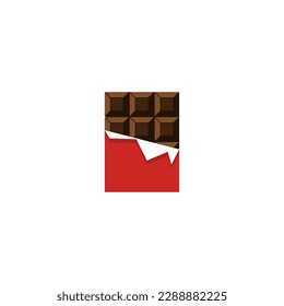 delicious chocolate bar design vector