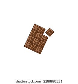 delicious chocolate bar design vector