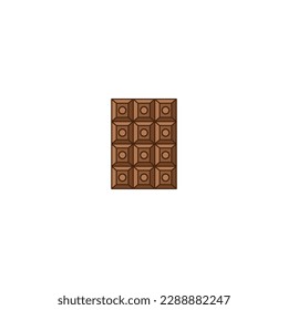 delicious chocolate bar design vector