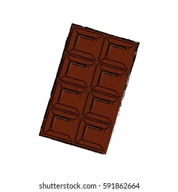 Delicious chocolate bar icon vector illustration graphic design