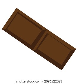 Delicious chocolate bars isolated on a white background