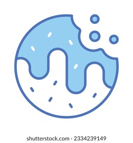 Delicious chocolate biscuit in modern design style, easy to use and download