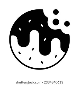 Delicious chocolate biscuit in modern design style, easy to use and download