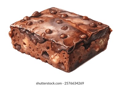 Delicious chocolate brownie, rich texture, homemade dessert, sweet treat, cocoa flavor, baked goods, food photography.